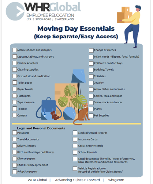 Moving Day Essential Checklist Easy Download