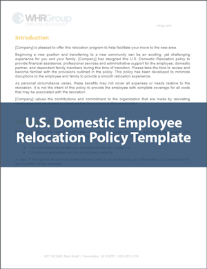 US Domestic Employee Policy Template